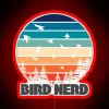Bird Nerd Retro Vintage RGB Neon Sign - Image 2