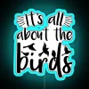 Birder Birdwatcher Gift Print Birdwatching Theme RGB Neon Sign - Image 3
