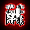 Birder Birdwatcher Gift Print Birdwatching Theme RGB Neon Sign - Image 2