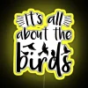 Birder Birdwatcher Gift Print Birdwatching Theme RGB Neon Sign - Image 5