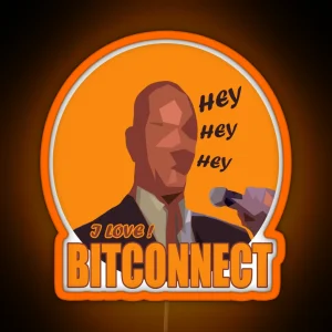 Bitconnect Guy Lol RGB Neon Sign