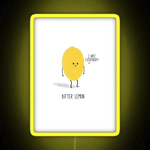 Bitter Lemon RGB Neon Sign
