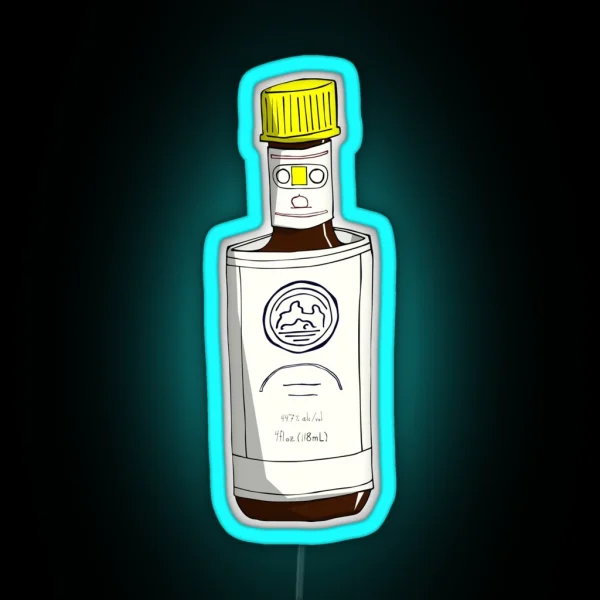 Bitter Trio Angostura Bitters Bottle RGB Neon Sign