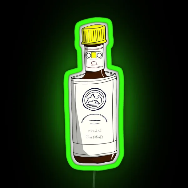 Bitter Trio Angostura Bitters Bottle RGB Neon Sign