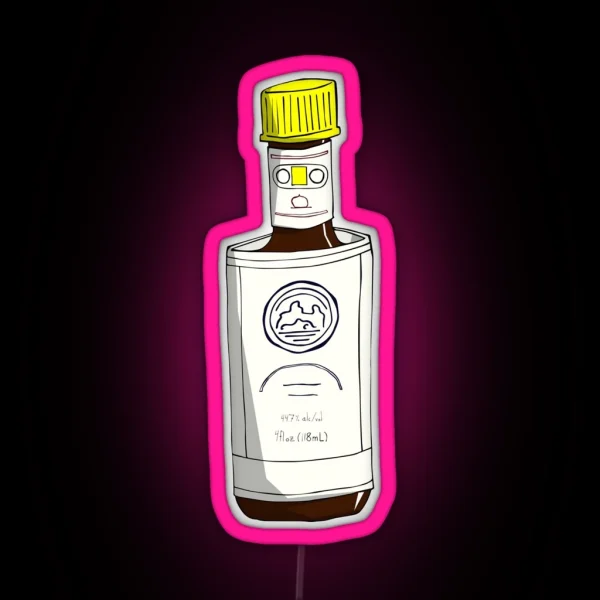 Bitter Trio Angostura Bitters Bottle RGB Neon Sign