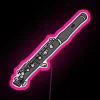 Black And Gray Piccolo Line Art RGB Neon Sign