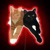 Black And Orange Cat Portrait RGB Neon Sign - Image 2