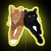 Black And Orange Cat Portrait RGB Neon Sign - Image 5