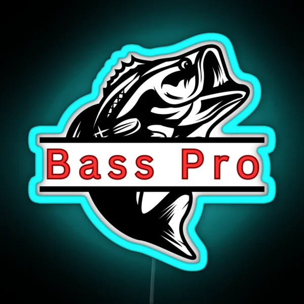 Black Bass Pro RGB Neon Sign