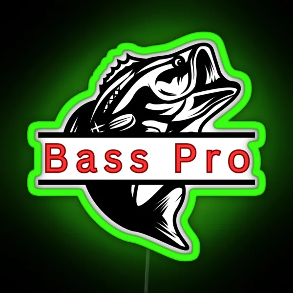 Black Bass Pro RGB Neon Sign