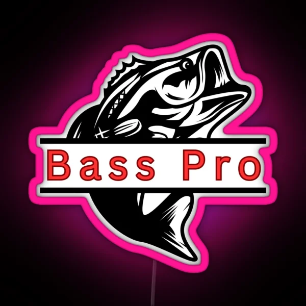 Black Bass Pro RGB Neon Sign