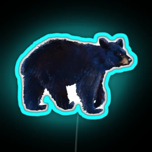 Black Bear RGB Neon Sign
