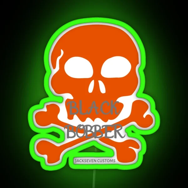 Black Bobber From Jackseven Customs RGB Neon Sign