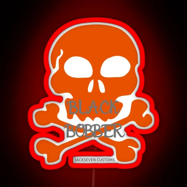Black Bobber From Jackseven Customs RGB Neon Sign