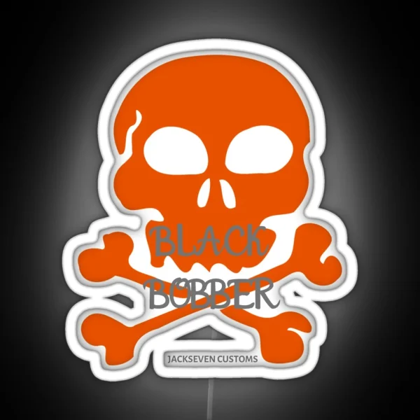 Black Bobber From Jackseven Customs RGB Neon Sign