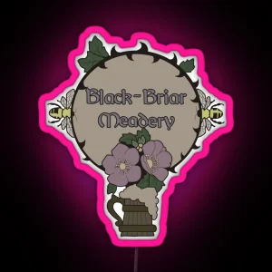 Black Briar Meadery Logo RGB Neon Sign