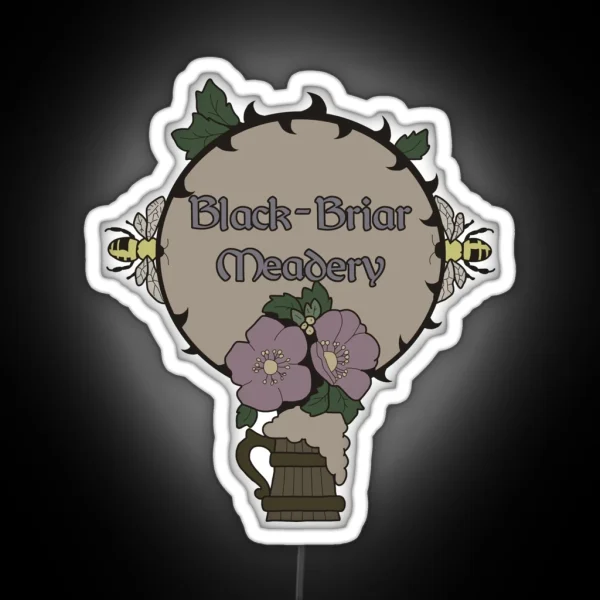 Black Briar Meadery Logo RGB Neon Sign