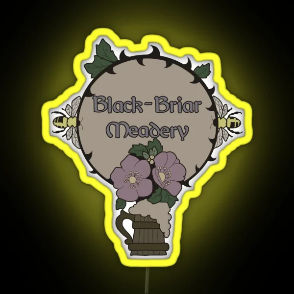 Black Briar Meadery Logo RGB Neon Sign