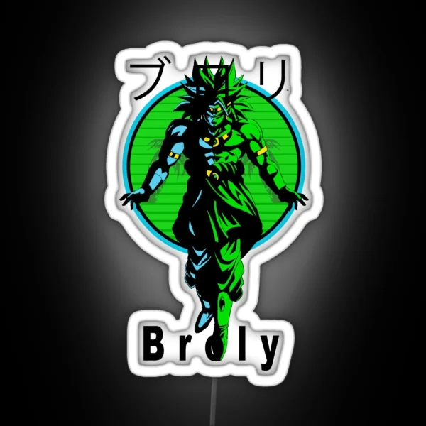 Black Broly RGB Neon Sign