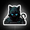 Black Cat Hacker RGB Neon Sign - Image 4