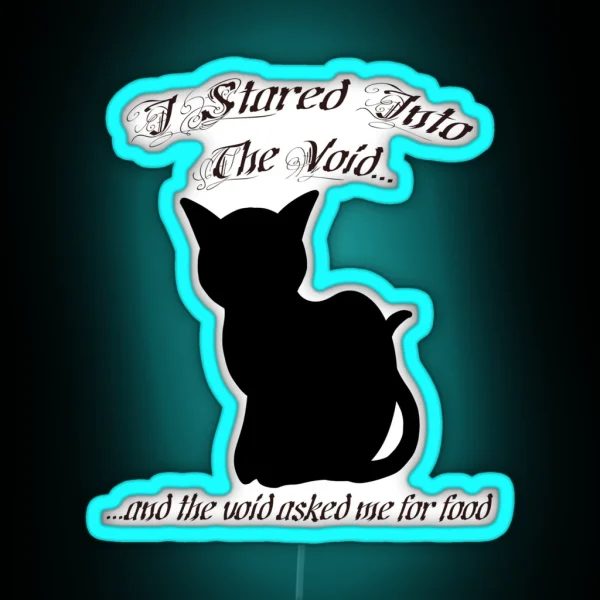 Black Cat Owners Know RGB Neon Sign