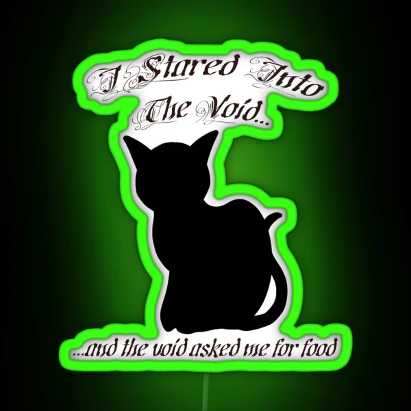 Black Cat Owners Know RGB Neon Sign