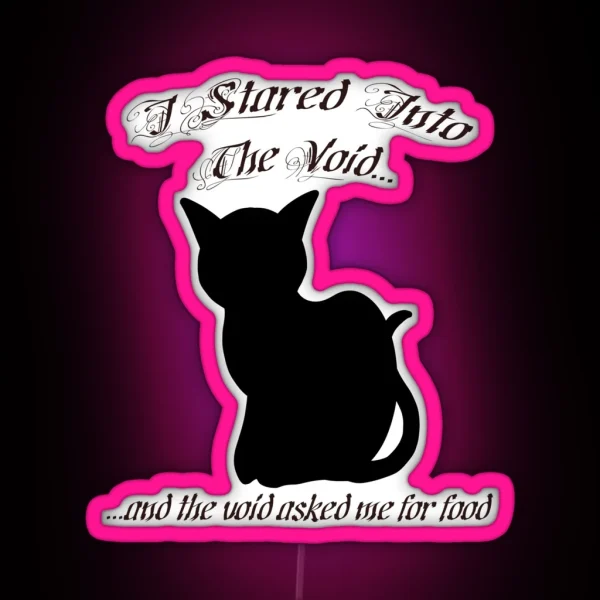 Black Cat Owners Know RGB Neon Sign