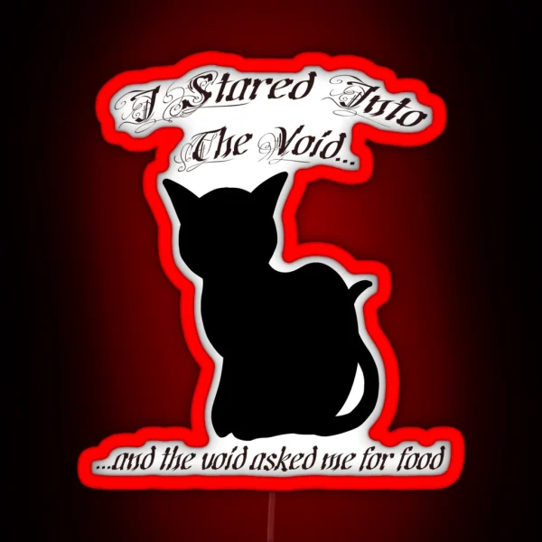 Black Cat Owners Know RGB Neon Sign