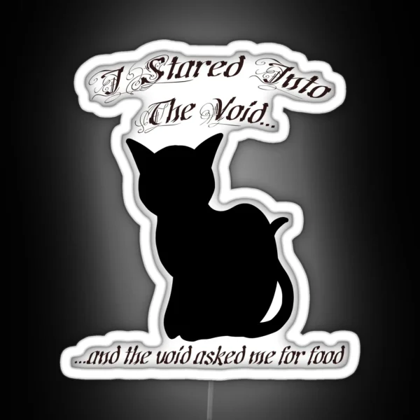 Black Cat Owners Know RGB Neon Sign