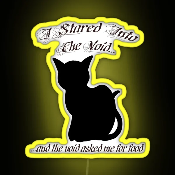 Black Cat Owners Know RGB Neon Sign