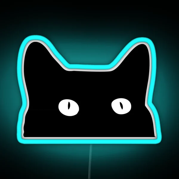 Black Cat RGB Neon Sign