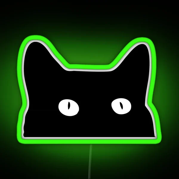 Black Cat RGB Neon Sign