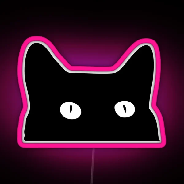 Black Cat RGB Neon Sign