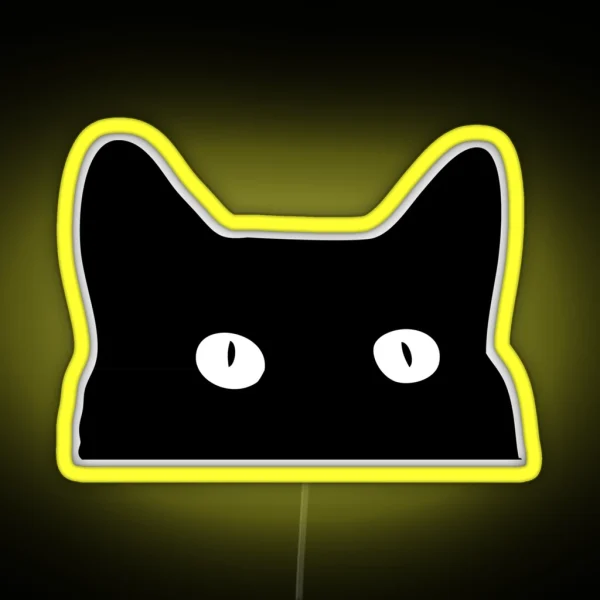 Black Cat RGB Neon Sign