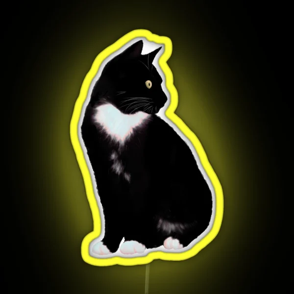 Black Cat RGB Neon Sign