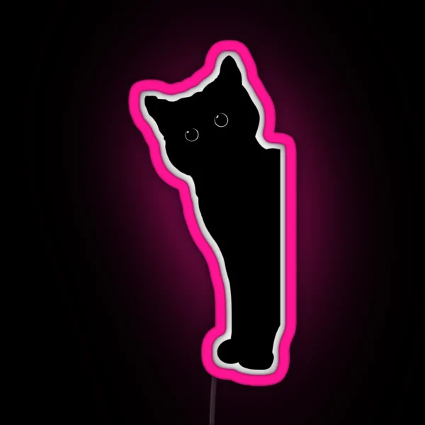 Black Cat RGB Neon Sign