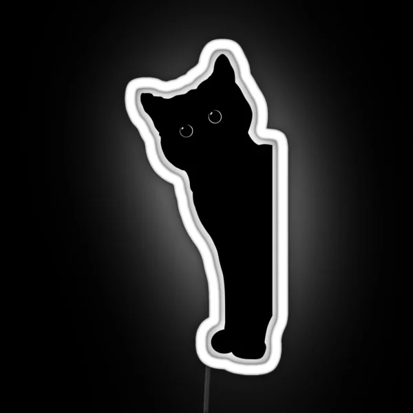 Black Cat RGB Neon Sign