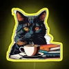 Black Cats Books And Coffee RGB Neon Sign - Image 5
