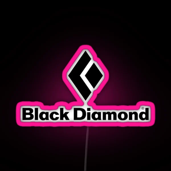 Black Diamond Logo RGB Neon Sign