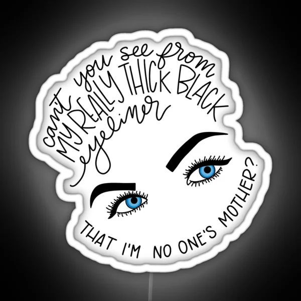 Black Eyeliner RGB Neon Sign