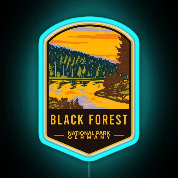 Black Forest National Park Germany RGB Neon Sign
