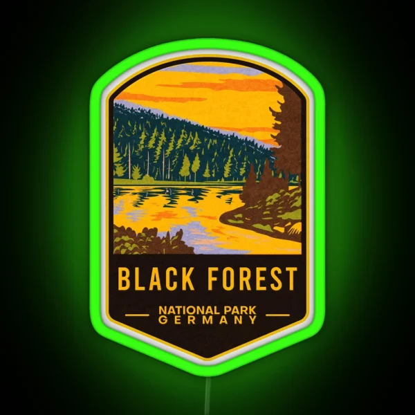 Black Forest National Park Germany RGB Neon Sign