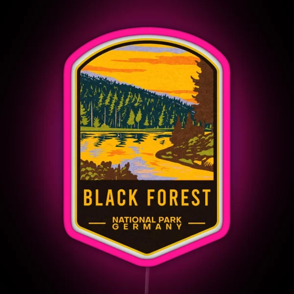 Black Forest National Park Germany RGB Neon Sign