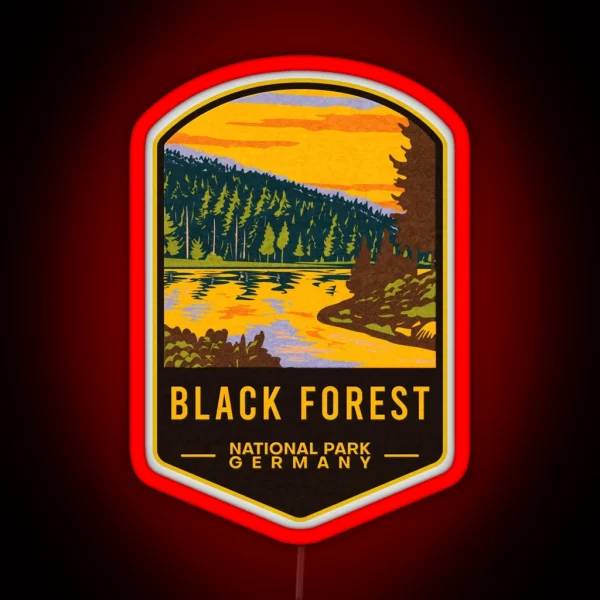 Black Forest National Park Germany RGB Neon Sign