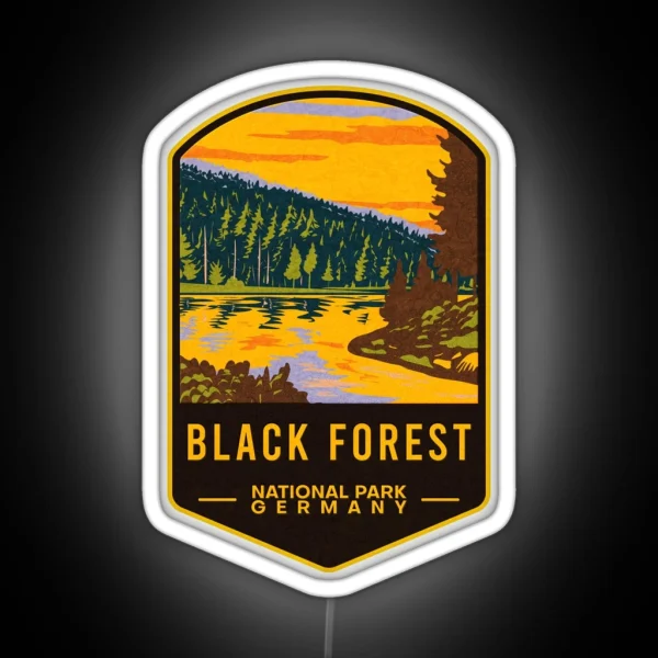 Black Forest National Park Germany RGB Neon Sign
