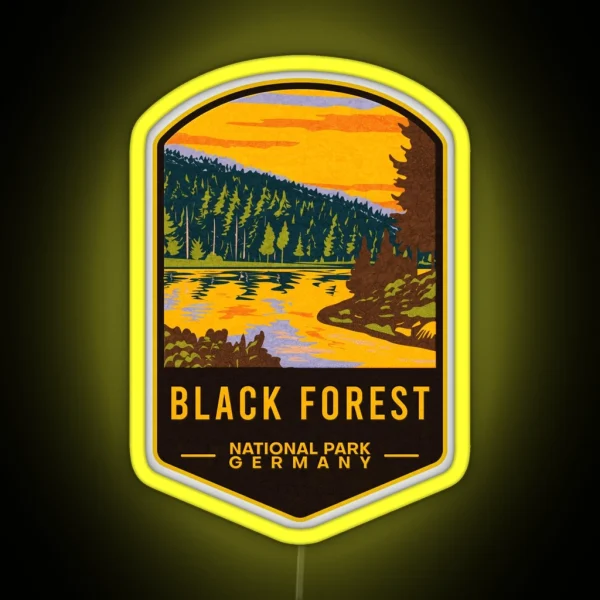 Black Forest National Park Germany RGB Neon Sign