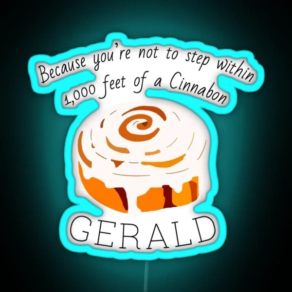 Black Friday Gerald S Cinnabon RGB Neon Sign