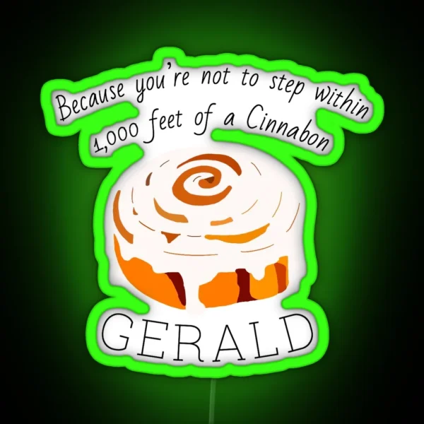 Black Friday Gerald S Cinnabon RGB Neon Sign