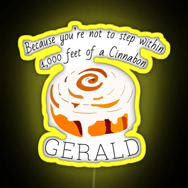 Black Friday Gerald S Cinnabon RGB Neon Sign