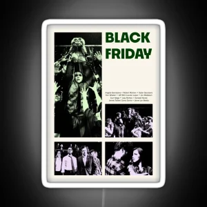 Black Friday Poster RGB Neon Sign